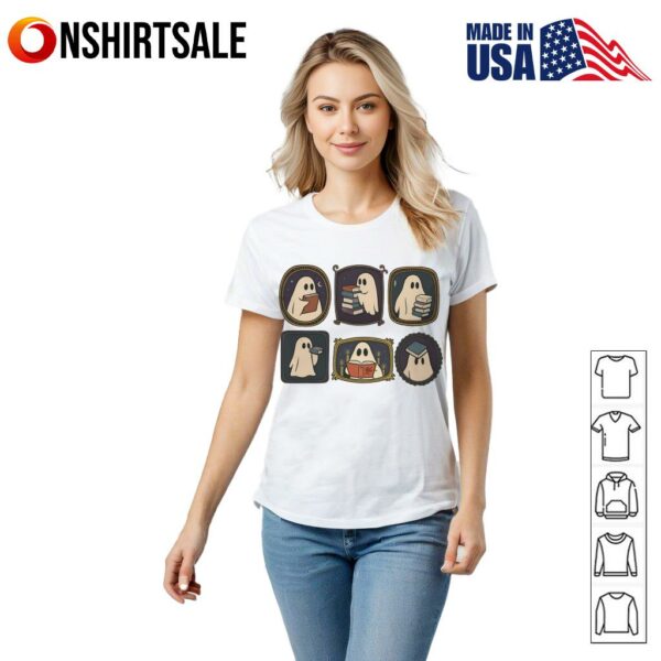 Spooky Ghost Gallery Wall Haunted Picture Frames T-Shirt