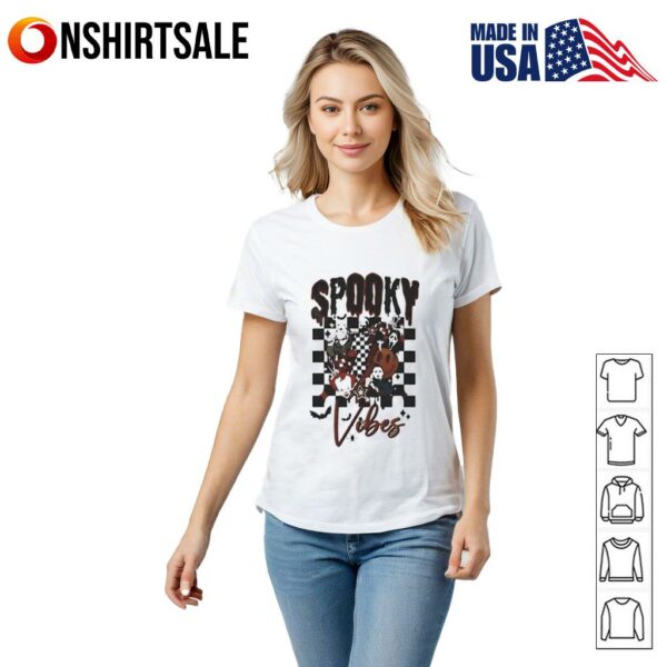 Spooky Vibes Halloween Jason Ghostface Myers Pennywise T-Shirt