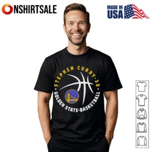 Steph Curry Golden State Warriors Player Ball T Shirt 1