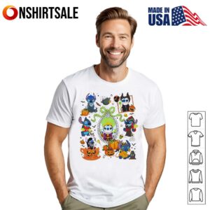 Stitch Happy Halloween Disney villains T-Shirt