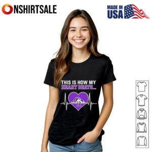 This is How My Heart Beats Colorado Rockies T Shirt 2