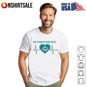 This is How My Heart Beats Miami Dolphins T-Shirt