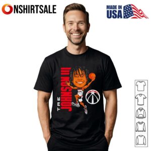 Tre Johnson III Washington Wizards Caricature T-Shirt