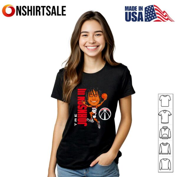 Tre Johnson III Washington Wizards Caricature T-Shirt