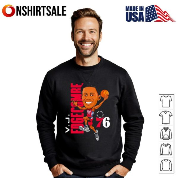 VJ Edgecombe Philadelphia 76ers Caricature cartoon T-Shirt