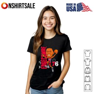 VJ Edgecombe Philadelphia 76ers Caricature cartoon T Shirt T Shirt 2