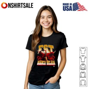 WWE Bianca Belair EST Roses graphic T Shirt 2