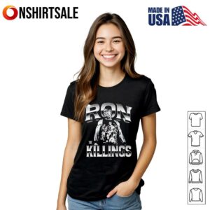 WWE Ron Killings Bitmap graphic T Shirt 2