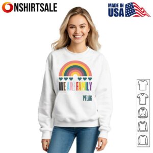 We Are Family Rainbow PFLAG Pride T Shirt 3