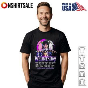 Wednesday signature thank you for the memories. T-Shirt