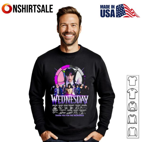 Wednesday signature thank you for the memories. T-Shirt