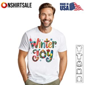 Winter Joy Girly Christmas T-Shirt