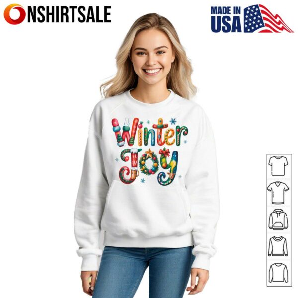 Winter Joy Girly Christmas T-Shirt