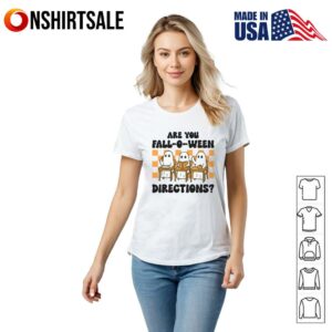 Are You Fall O Ween Directions Ghost Teacher T Shirt 2