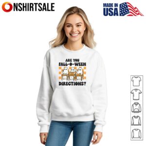 Are You Fall O Ween Directions Ghost Teacher T Shirt 3