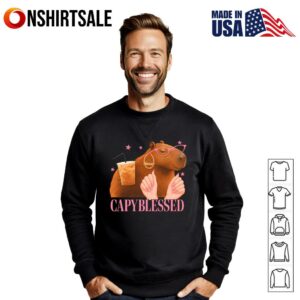 Capybara Blessed T Shirt 2