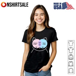 Cat Staying Up All Night Tired As Hell Hours Of Sleep T Shirt 3