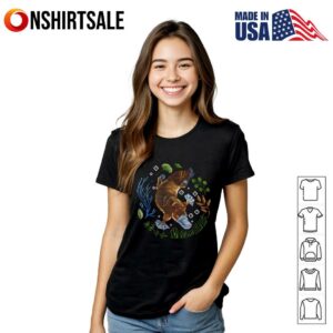 Cute Platypus Underwater Plants Bubbles T Shirt 3