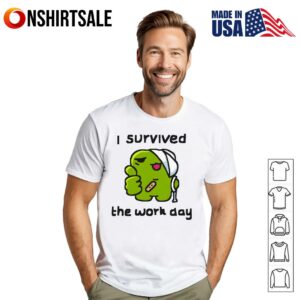 Frog I Survived The Work Day T-Shirt