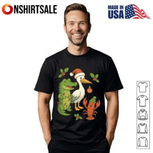 Louisiana Swamp Pals Christmas T Shirt 1