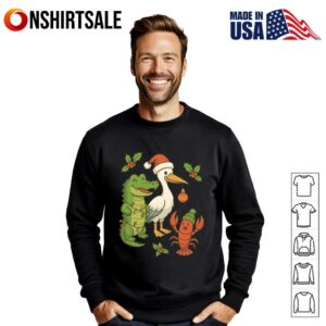 Louisiana Swamp Pals Christmas T Shirt 2
