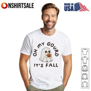 Oh My Gourd Its Fall Ghost Halloween T Shirt 1