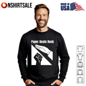 Paper Beats Rock T Shirt 2
