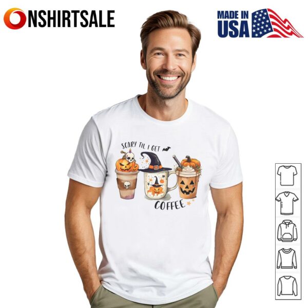 Pumpkin Coffee Spooky Coffee Coffee Lover Coffee Lover T-Shirt