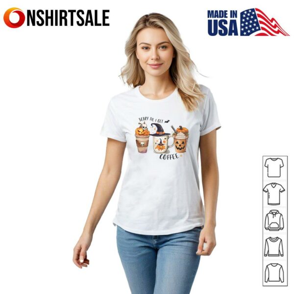 Pumpkin Coffee Spooky Coffee Coffee Lover Coffee Lover T-Shirt