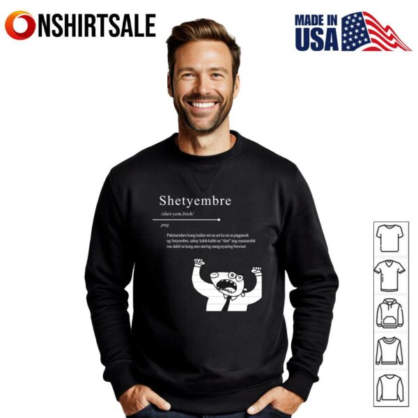 Shetyembre Definition Filipino Tagalog September Meme T-Shirt