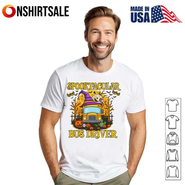 Spooktacular bus driver Halloween T-Shirt