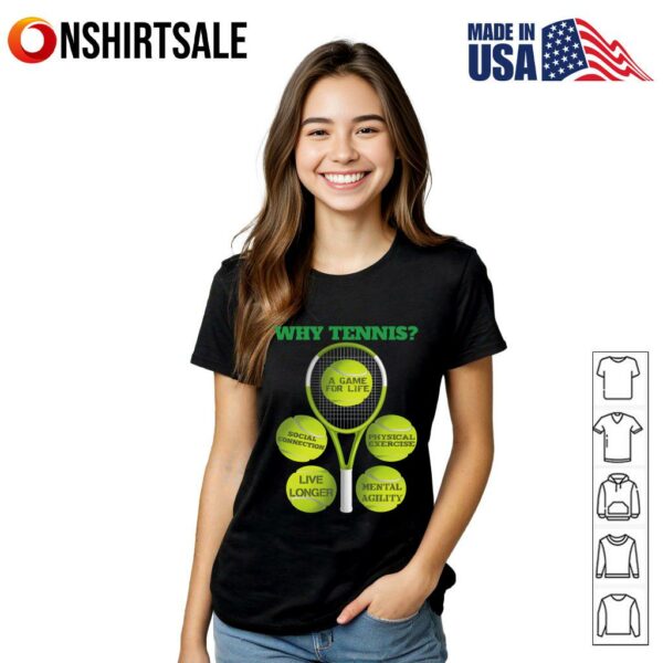 Why Tennis Player Racket Sports Benefits T-Shirt