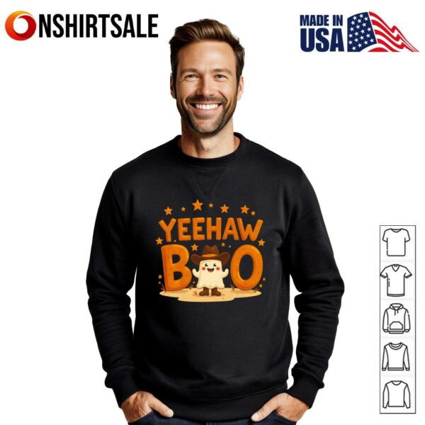 Yeehaw Boo Cute Cowboy Ghost Halloween T-Shirt