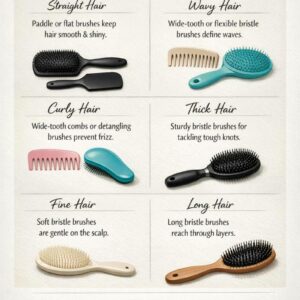 A Guide To Hair Brushes Vertical Canvas And Poster